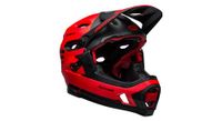 casco bell super dh mips fasthouse mentonera desmontable rojo negro