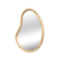 espejo de madera de abeto decorativo de pared 85cm natural