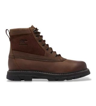 Sorel para hombre. 2181301256 Botas impermeables Lark-47 marrón (42), Piel, Plano, Cordones, Casual
