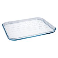 molde plano multiusos vidrio borosilicato 33x27x2 cm