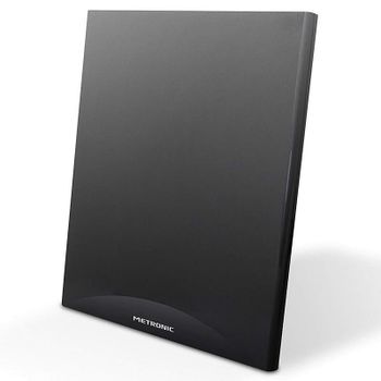 Metronic Antena Interior Extraplana UHF HD con filtro 4G Negra