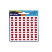avery coloured labels round 8mm dia red 560 labels  pk10