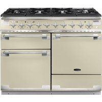 rangemaster elise 110 dual fuel range cooker - cream  chrome cream