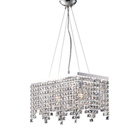 penelope suspension en laton y hierro cromado 2 luces con pedreria l48 x 30 bl31-2-cr