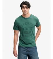 superdry para hombre m1012430a camiseta athletic tonal verde m casual algodon manga corta
