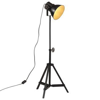 Lámpara De Pie Negra 25 W E27 35x35x65/95 Cm Vidaxl