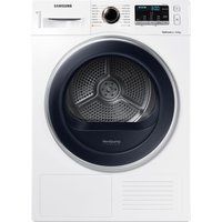samsung tumble dryer dv90m5000qweu 9 kg heat pump  - white white