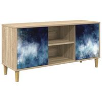 mueble de tv raalte 102 x 33 x 50 cm sonoma vidaxl