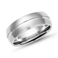 anillo acero inoxidable mate redondo 7mm grabado posible