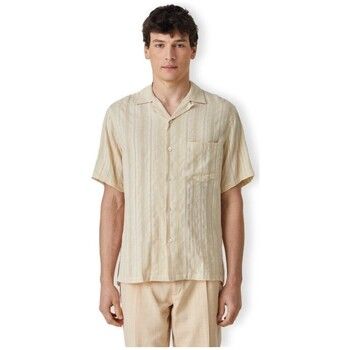 Portuguese Flannel Camisa manga larga Almada Shirt - Ecru para hombre