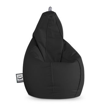 Puff Pera Polipiel  Negro Happers Xxl