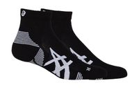 asics 2ppk cushion run qrtr sock