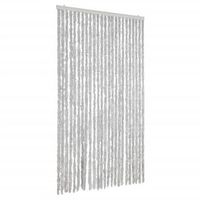 cortina antimoscas chenilla gris 100x230 cm vidaxl