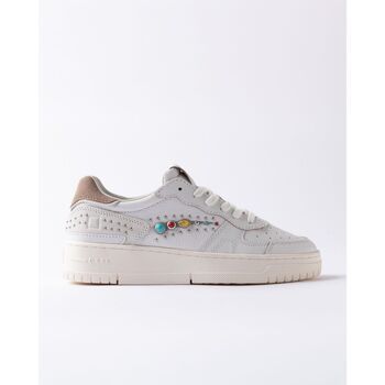 D.A.T.E. Short W441-TP-SS-WH TORNEO PURE STUDS-WHITE para mujer