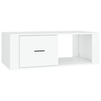 Mesa De Centro 100x50,5x35 Cm Madera - Blanco
