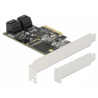 tarjeta de red delock 90395 pci express x4 6 gbps 5 puertos sata hot-swap