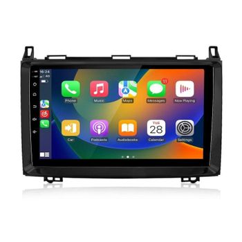 Unidad multimedia coche JUNSUN Compatible Mercedes-Benz CLK W209 W203 Android 15 2GB+64GB Pantalla 9