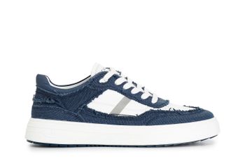 zapatillas deportivas de tela para hombre navy