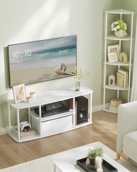 Mueble de tv para hasta 50 pulgadas de color blanco