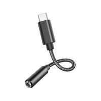 cable adaptador dlh usb-c a jack audio 35 mm negro