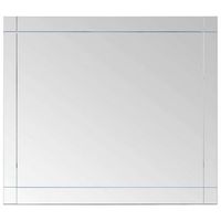 espejo de pared vidrio 100x60 cm vidaxl