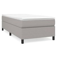estructura de cama con somier tela gris claro 80x200 cm vidaxl