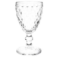 copa de vino de vidrio transparente