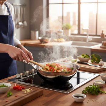 Wok ø 28 cm  acero