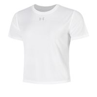 under armour velociti  camiseta de running mujeres - blanco plateado