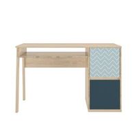 escritorio 1 balda 2 puertas larvik - fabricacion francesa - l 123  x a 56  x h 77  cm