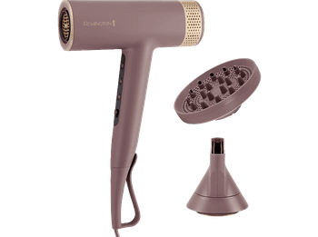 Secador - Remington EC8930 AIRvive™, 1600 W, 12 Combinaciones de Temperatura y Velocidad, Aire Frío, Difusor incluido, Iónico, Silencioso, Rosa