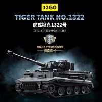 bloques de construccion 12go 97015 tiger tank 1622 piezas modelo de vehiculo militar ladrillos de ensamblaje diy juguete para ninos y adultos regalo coleccionable