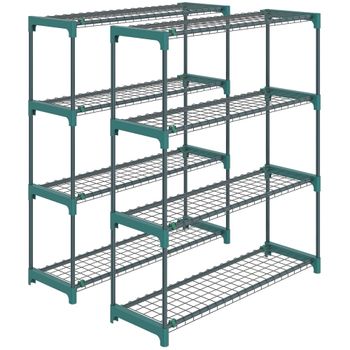 Soportes para plantas 90x28x104 cm verde