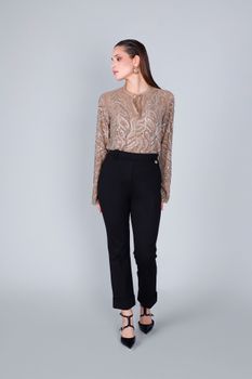 pantalones pitillo con dobladillo black