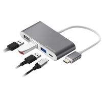 hub usb-c silverht 4 en 1