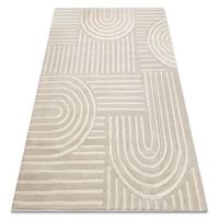 alfombra balance 1918 taupe - geometrico estructural glamour 140x190 cm