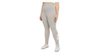 nike sportswear essential dk mallas largas para mujer gris   blanco