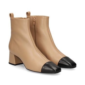 Unisa Botines Con Tacón Mujer - Beige Talla 40