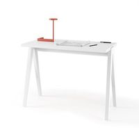 escritorio en melamina-haya herdasa mod 629 compas de 107x47 blanco