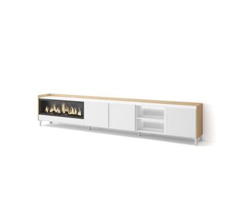 Mueble tv, televisión, muebles de salón, almacenaje, 315x35x61cm, para tv hasta 80