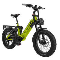bicicleta electrica cyrusher kommoda pro bateria extraible de 52 v y 20 ah verde