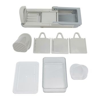 Picadora Vertical Segura, Plegable, Multifuncional, Para Patatas, Cebollas Y Verduras, Con Caja De Almacenamiento Para Cocina.