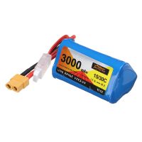 bateria de li-ion de larga distancia zop power 111v 3000mah 1530c 3s con enchufe xt60 para drones de carreras fpv rc
