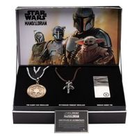 replica the mandalorian colgante medalla y pin beskar