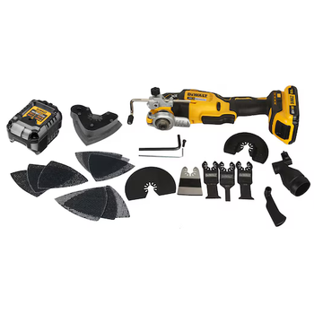 Dewalt Multi-cortadora Sin Cable 18v 2.0ah Li-ion Brushless + 32 Accesorios T-stak Set - Dcs355d2