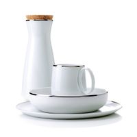 taza cafe  te x6 porcelana platine