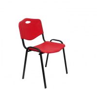 piqueras y crespo robledo pack de 4 sillas pvc rojo
