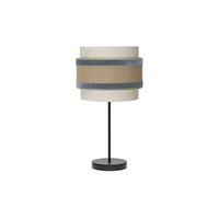 lampara de sobremesa cornalina pequena o18x47cm 1xe14 bombilla no incluida color beige y azul