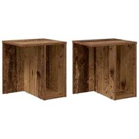 mesa auxiliar 2 uds madera vieja 37 x 32 x 40 cm vidaxl