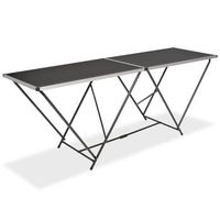 mesa para empapelar plegable de mdf y aluminio 200x60x78 cm vidaxl